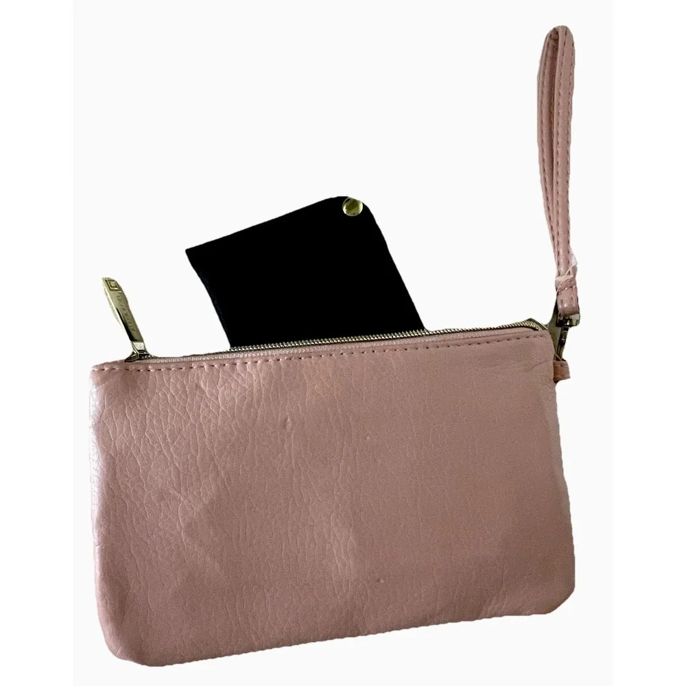 Liz Claiborne Pink Yorkie Wristlet Charger‎ Pocket NWT Artist Signed Dogs